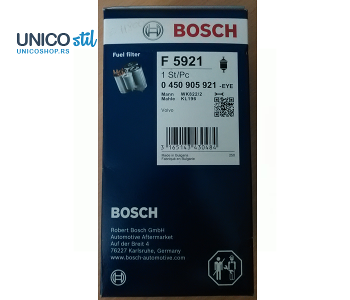  Filter goriva 0450905921 Bosch 11800 