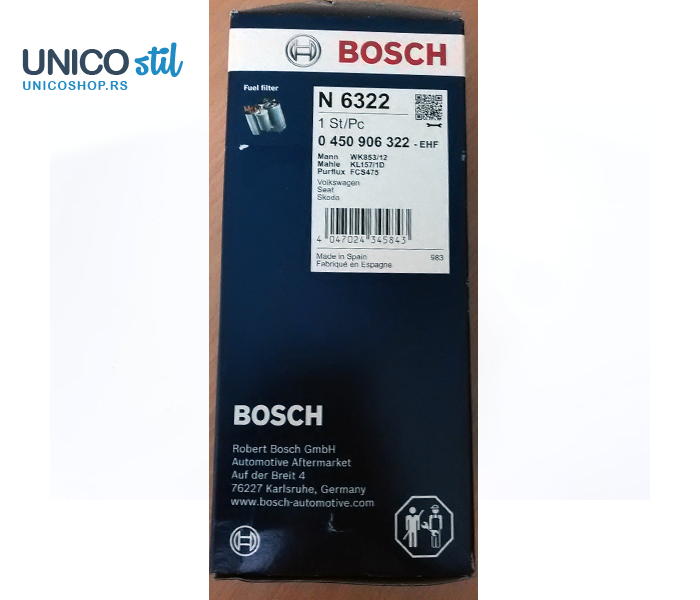 Filter goriva 0450906322 Bosch
