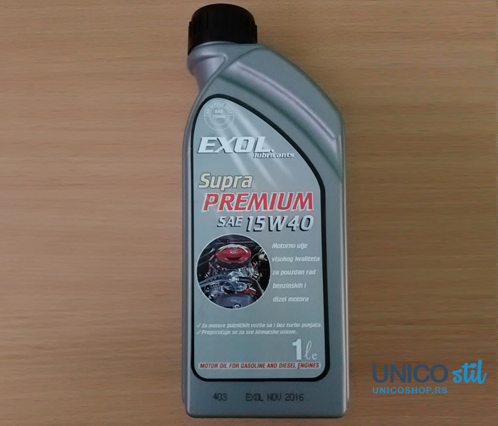 Unico stil d.o.o. Auto delovi Motorna ulja Exol Supra Premium SAE